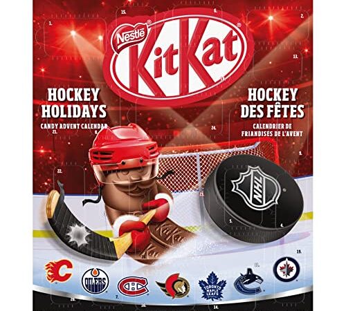 Nestle KitKat Hockey Holidays NHL Christmas & Holiday Candy Advent Calendar 270 g