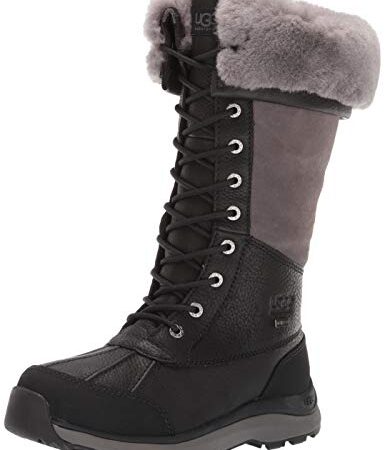 UGG Women's W Adirondack Boot Tall III Snow, Black, 8 M US