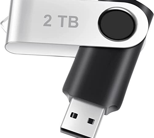 USB 3.0 Flash Drive 2TB, Portable Thumb Drives 2000GB: USB 3.0 Memory Stick, Ultra Large Storage USB 3.0 Drive, High-Speed 2TB Jump Drive, 2000GB Swivel Design Zip Drive for PC/Laptop