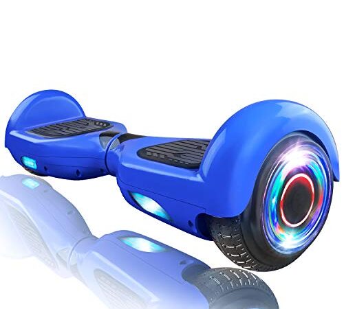 XPRIT 6.5" Wheel Hoverboard w/Bluetooth, Flash Wheel (Blue)