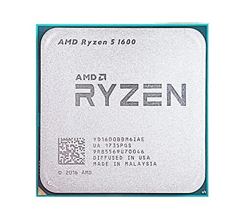 AMD Ryzen 5 1600 R5 1600 3.2 GHz Six-Core Twelve Thread 65W CPU Processor YD1600BBM6IAE Socket AM4 NO Fan