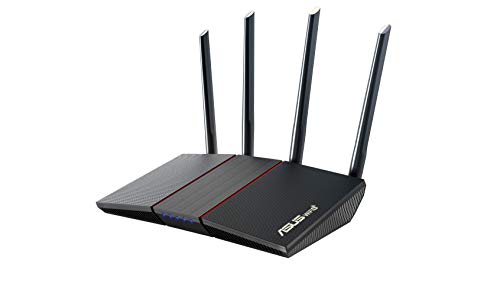 ASUS AX1800 WiFi 6 Router (RT-AX55) - Dual Band Gigabit Wireless Router, Speed & Value, Gaming & Streaming, AiMesh Compatible, Free Lifetime Internet Security, Parental Control, MU-MIMO, OFDMA