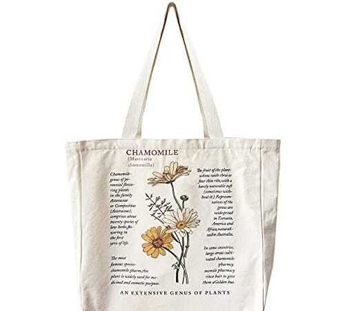 Canvas Tote Bag Aesthetic,Cute Tote Bags with Metal Zipper Big Canvas Tote Bags for Women Girl Shopping School Library