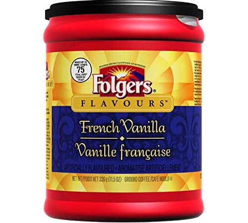 Folgers French Vanilla Flavoured Ground Coffee 326g