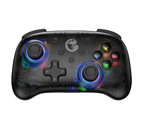 GameSir T4 mini Gaming Controller for Windows PC/ Android/iPhone/iPad/ Switch , PC Game Controller with Dual-Vibration, USB Bluetooth Gamepad Joystick for Apple Arcade MFi Games, HID-Support Games