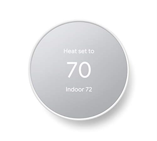 Google Nest Thermostat - Smart Thermostat for Home - Programmable WiFi Thermostat - Snow