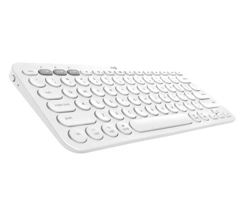 Logitech K380 Multi-Device Bluetooth Keyboard for Mac with Compact Slim Profile, Easy-Switch, 2 Year Battery, MacBook Pro/MacBook Air/iMac/iPad Compatible - Off White