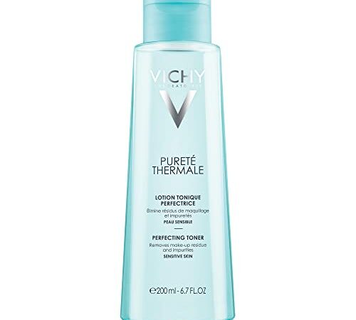 Vichy Gentle Facial Toner, Pureté Thermale Perfecting Toner for Sensitive Skin. Removes Makeup and Impurities, Hypoallergenic, Paraben-Free, Non-Comedogenic, 200mL