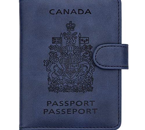 WALNEW RFID Blocking Passport Holder Travel Wallet Cover Case