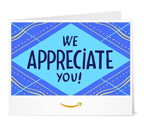 Amazon.ca Gift Card - Print -We Appreciate You Hex pattern