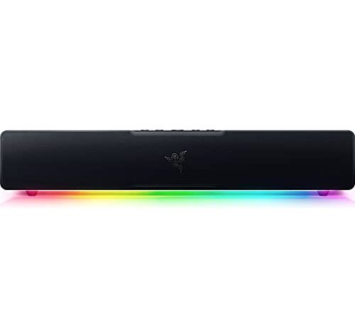 Razer Leviathan V2 X: PC Soundbar with Full-Range Drivers - Compact Design - Chroma RGB - USB Type C Power and Audio Delivery - Bluetooth 5.0 - for PC, Laptop, Smartphones, Tablets & Nintendo Switch