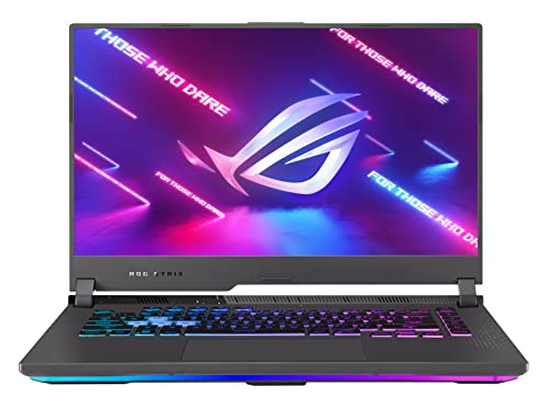 ASUS ROG Strix G15 (2022) Gaming Laptop, 15.6” 165Hz IPS Type WQHD Display, NVIDIA GeForce RTX 3060, AMD Ryzen 7 6800H, 16GB DDR5, 1TB PCIe SSD, RGB Keyboard, Windows 11 Home, G513RM-AS71-CA