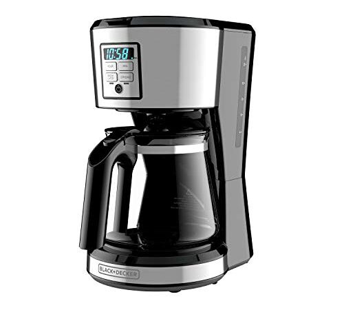 BLACK + DECKER 12 Cup Programmable Coffee Maker in Stainless Steel, CM1231SC