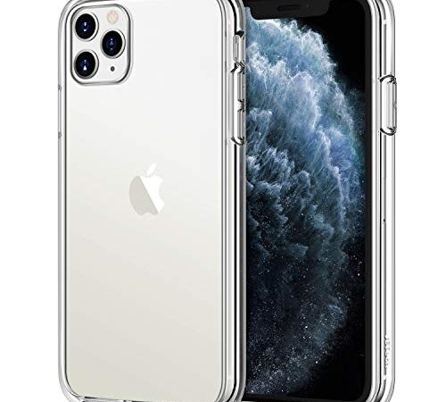 JETech Case for iPhone 11 Pro 5.8-Inch, Non-Yellowing Shockproof Phone Bumper Cover, Anti-Scratch Clear Back (Clear)