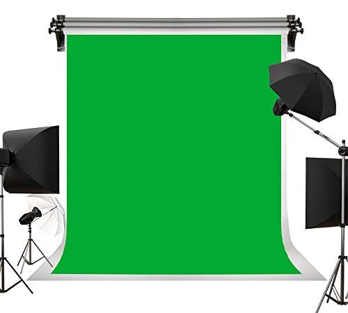 Kate 5ft(W)×7ft(H)/ 1.5m×2.2m Solid Green Backdrop Portrait Background for Photography Studio