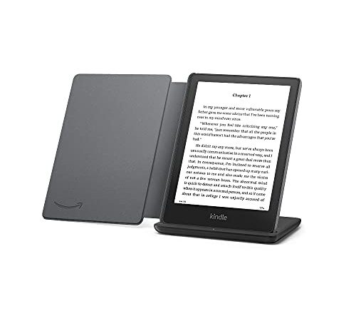 Kindle Paperwhite Signature Edition Essentials Bundle including Kindle Paperwhite Signature Edition 32GB - Wifi, Amazon Fabric Cover, and Wireless Charger