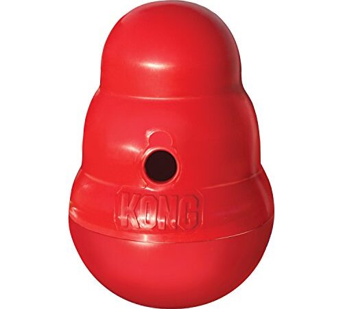 KONG Wobbler™ - Interactive Treat Dispensing Dog Toy, Dishwasher Safe - For Small Dogs