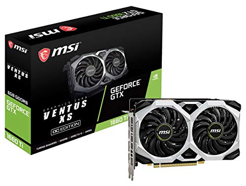 MSI Gaming GeForce GTX 1660 Ti 192-bit HDMI/DP 6GB GDRR6 HDCP Support DirectX 12 Dual Fan VR Ready OC Graphics Card