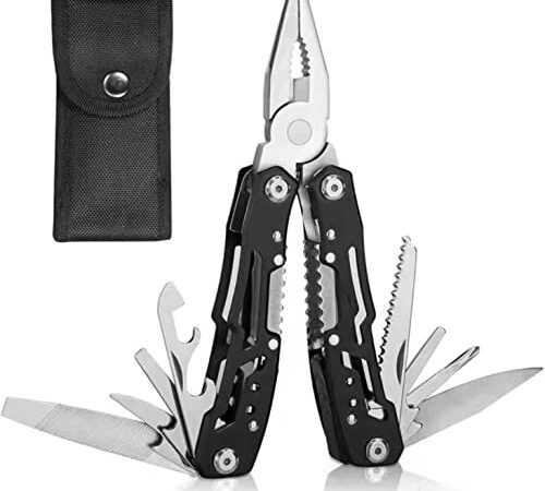 Multitool,14 in 1 Multi Tool, Professional Stainless Steel Multitool Pliers Multi Pliers Kit for Survival, Camping, Hunting