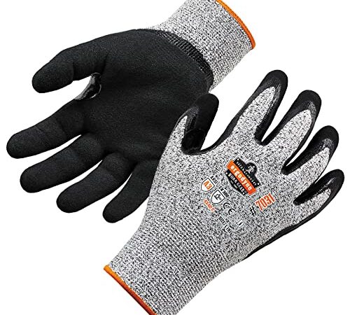 Nitrile Coated Work Gloves, Cut Resistant Level A3, Grip for Wet or Dry Enviroments, Ergodyne Proflex