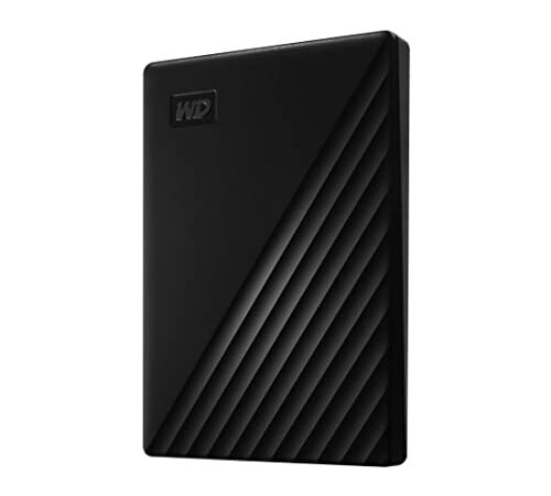 WD 2TB My Passport Portable External Hard Drive HDD, USB 3.0, USB 2.0 Compatible, Black - WDBYVG0020BBK-WESN