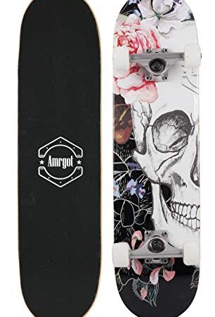 Amrgot Skateboards Pro 31 inches Complete Skateboards for Teens, Beginners, Girls,Boys,Kids,Adults (16)