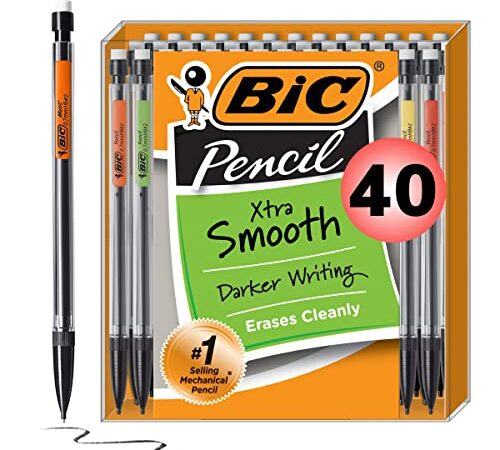 BIC Xtra-Life Mechanical Pencil, 0.7 mm, 40-Count