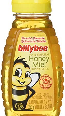 Billy Bee, Pure Natural Honey, Liquid White, Squeeze, 250g