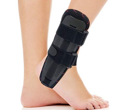 ORTONYX Ankle Stabilizer Brace Stabilizing Stirrup Splint - One Size Fits Most - Black