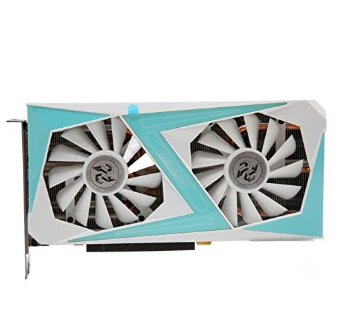 RTX 2070 Graphics Card, 8GB GDDR6 256bit Pc Gaming Video Card with PCI Express 3.0, 3xDP, 8PIN 1410MHz 8750MHz Dual Fans White Computer Graphics Card for Desktop