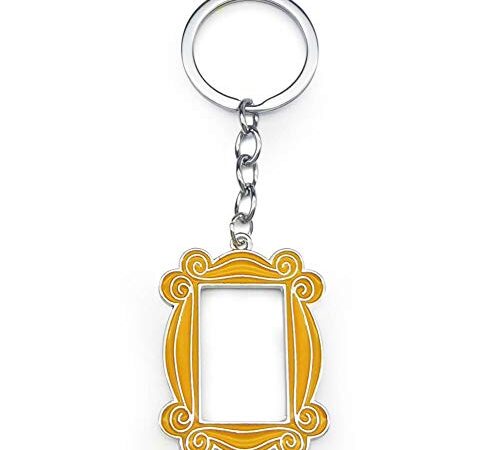 senooe Friends TV Show Keychain - Peephole Frame As Seen On Monica's Door Keychain, Friends TV Show Merchandise, Great Present for F.R.I.E.N.D.S Fans