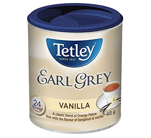 Tetley Tea Earl Grey Vanilla, 24-Count