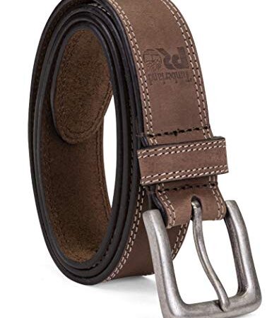 Timberland PRO Men's 38mm Boot Leather Belt, Brown, 36