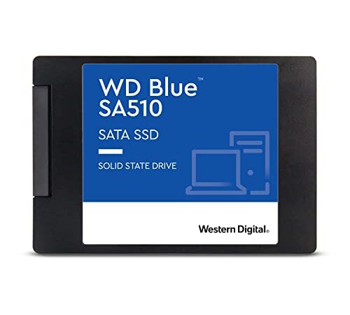 Western Digital 1TB WD Blue SA510 SATA Internal Solid State Drive SSD - SATA III 6 Gb/s, 2.5"/7mm, Up to 560 MB/s - WDS100T3B0A